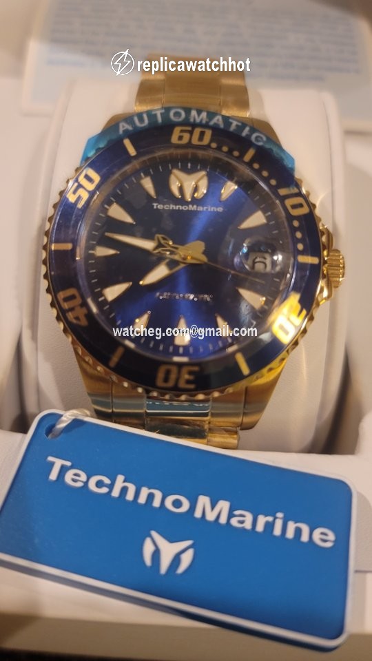 Technomarine Mens watch Unisex Automatic Gold Steel TM-219083 2