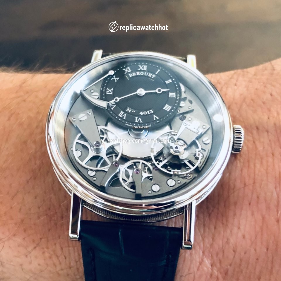 Breguet Tradition Mens watch Unisex Manual winding White gold 7027BB 11 9V6 2