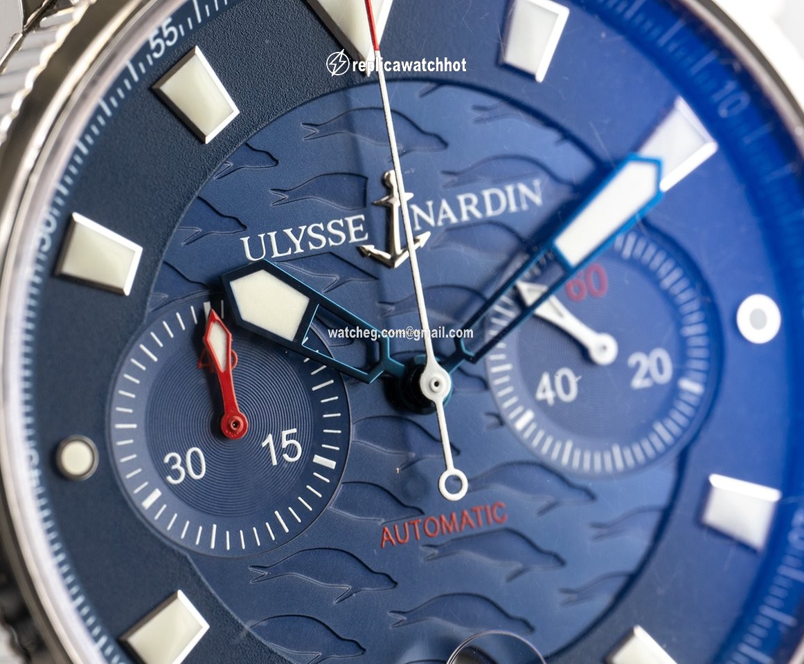Ulysse Nardin Blue Seal Mens watch Unisex Automatic Steel 353-68LE-3 2