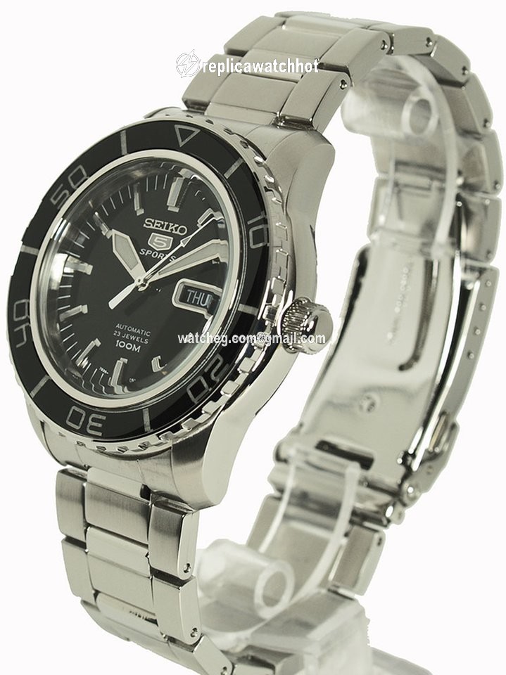 Seiko 5 Sports Mens watch Unisex Automatic Steel SNZH55J1 2