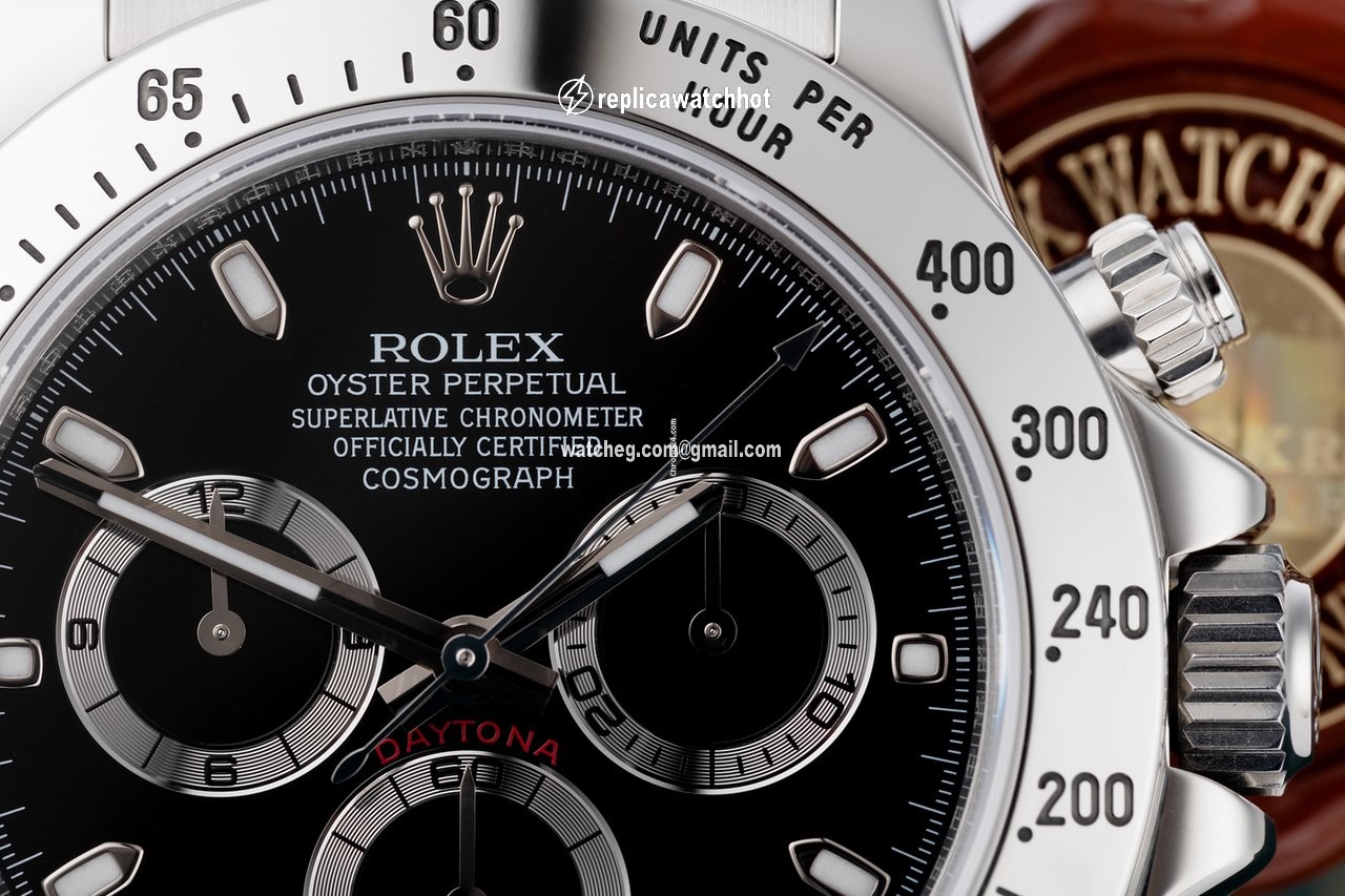 Rolex Daytona Mens watch Unisex Steel Automatic 116520 blk 2