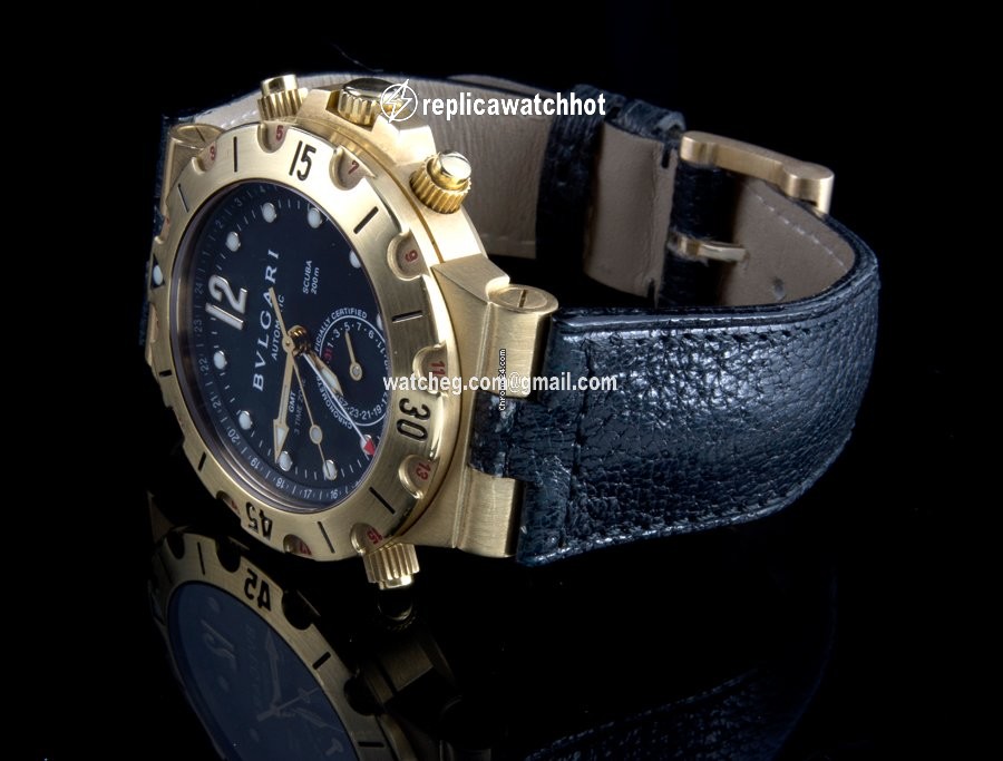 Bulgari Diagono Mens watch Unisex Automatic Yellow gold SD 38 G GMT 2