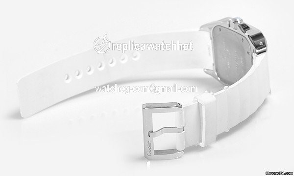Cartier Santos 100 Womens watch Automatic White gold WM50460M 2