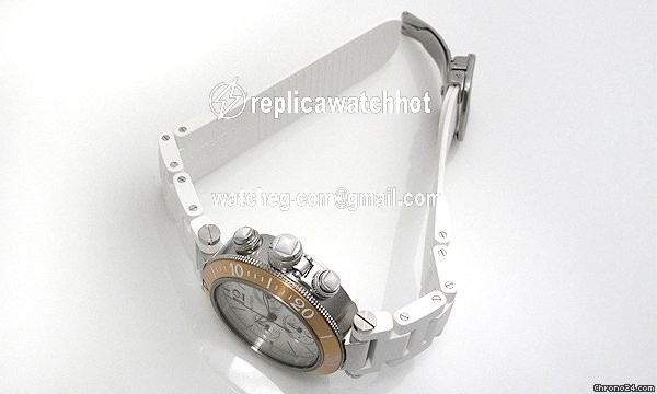 Cartier Pasha Seatimer Womens watch Quartz Gold Steel W3140004 2