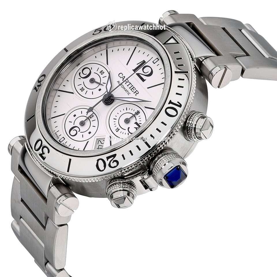 Cartier Pasha Seatimer Mens watch Unisex Automatic Steel W31089M7 2