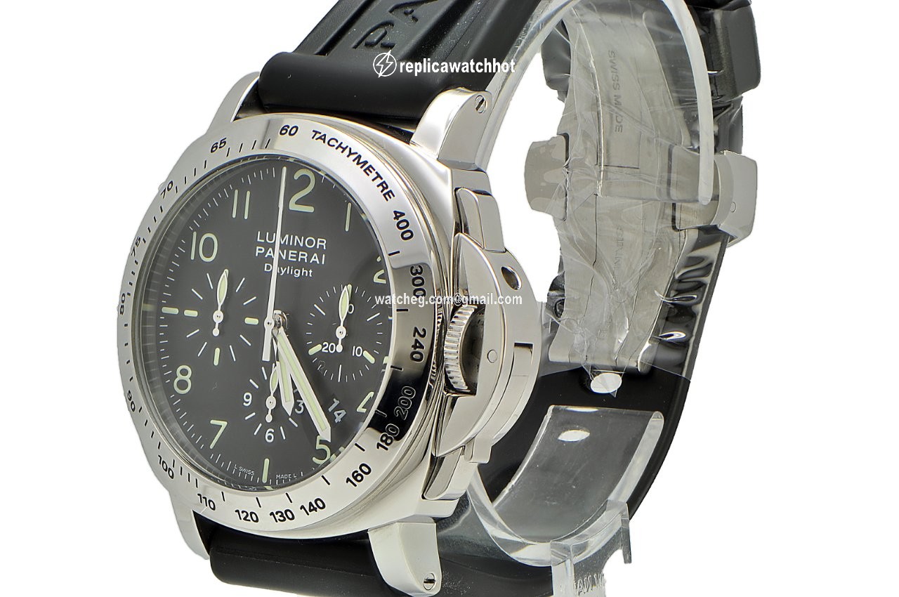 Panerai Luminor Chrono Mens watch Unisex Automatic Steel Pam196 Pam00196 2