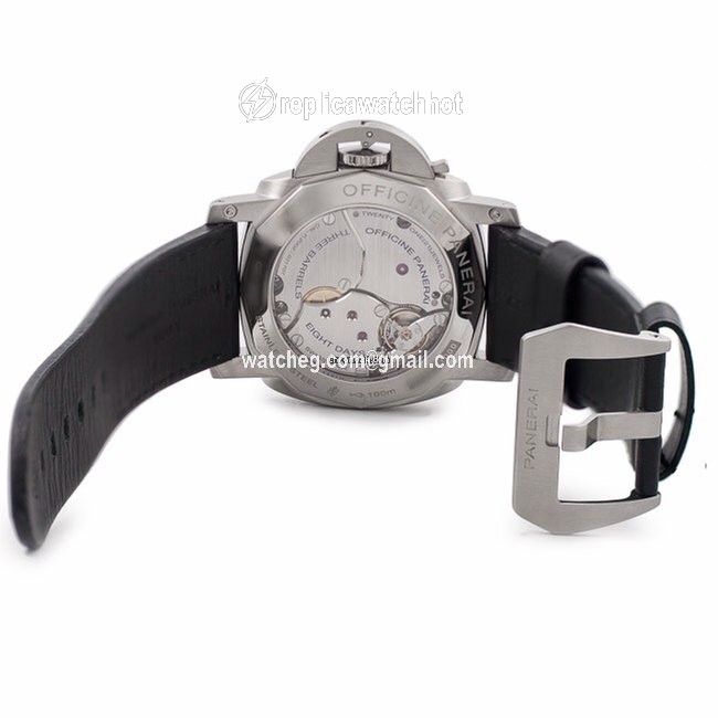 Panerai Luminor 1950 8 Days GMT Mens watch Unisex Manual winding Steel PAM 233 2