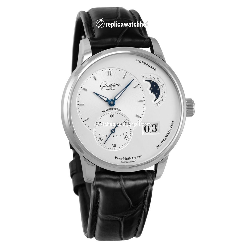 Glashtte Original PanoMaticLunar Mens watch Unisex Automatic Steel 1-90-02-42-32-05 or 90-02-42-32-05 2