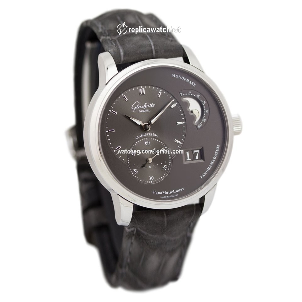 Glashtte Original PanoMaticLunar Mens watch Unisex Automatic Steel 1-90-02-43-32-05 or 90-02-43-32-05 2