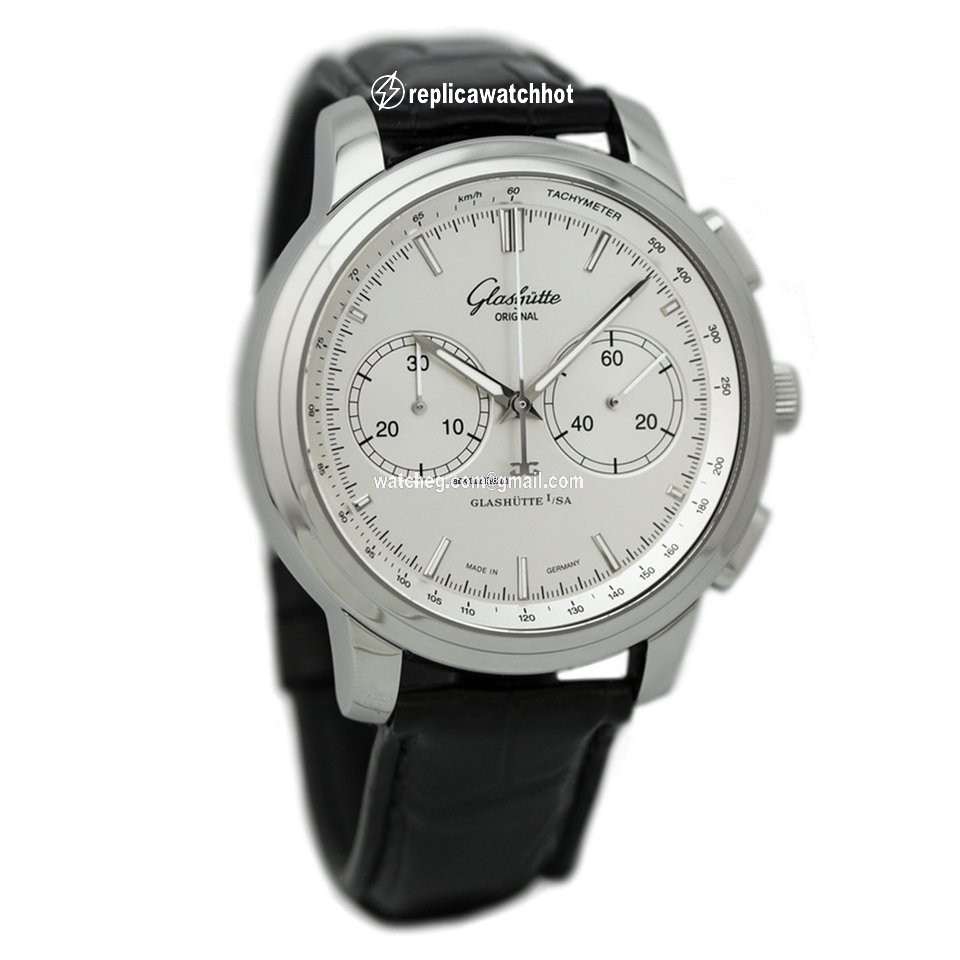 Glashtte Original Senator Chronograph XL Mens watch Unisex Automatic Steel 1-39-34-21-42-04 or 39-34-21-42-04 2