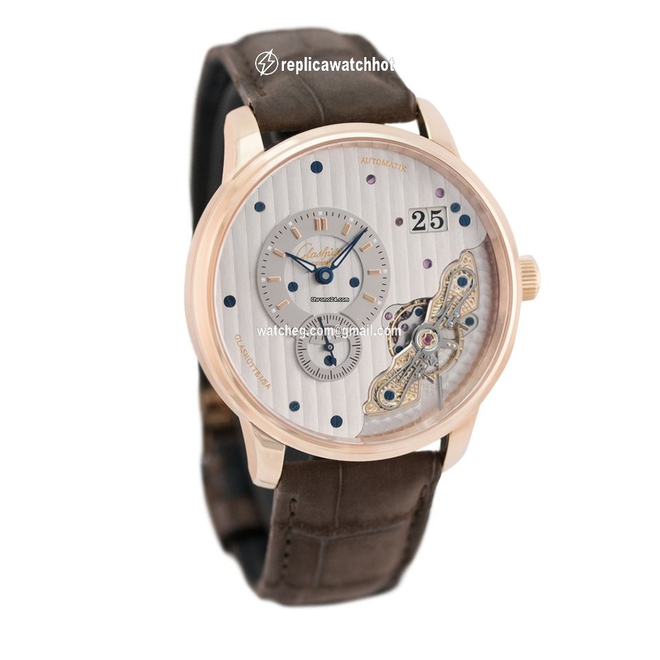Glashtte Original PanoMaticInverse Mens watch Unisex Automatic Red gold 1-91-02-01-05-30 or 91-02-01-05-30 2