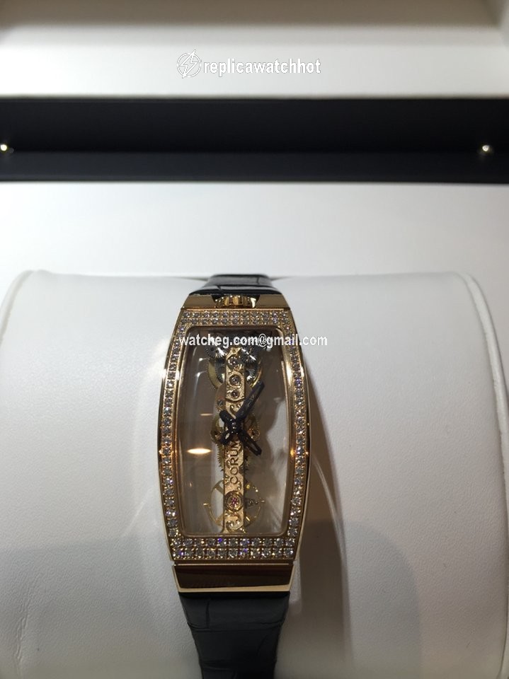 Corum Miss Golden Bridge Womens watch Manual winding Rose gold B113 00824 - 113.102.85 0001 0000 2