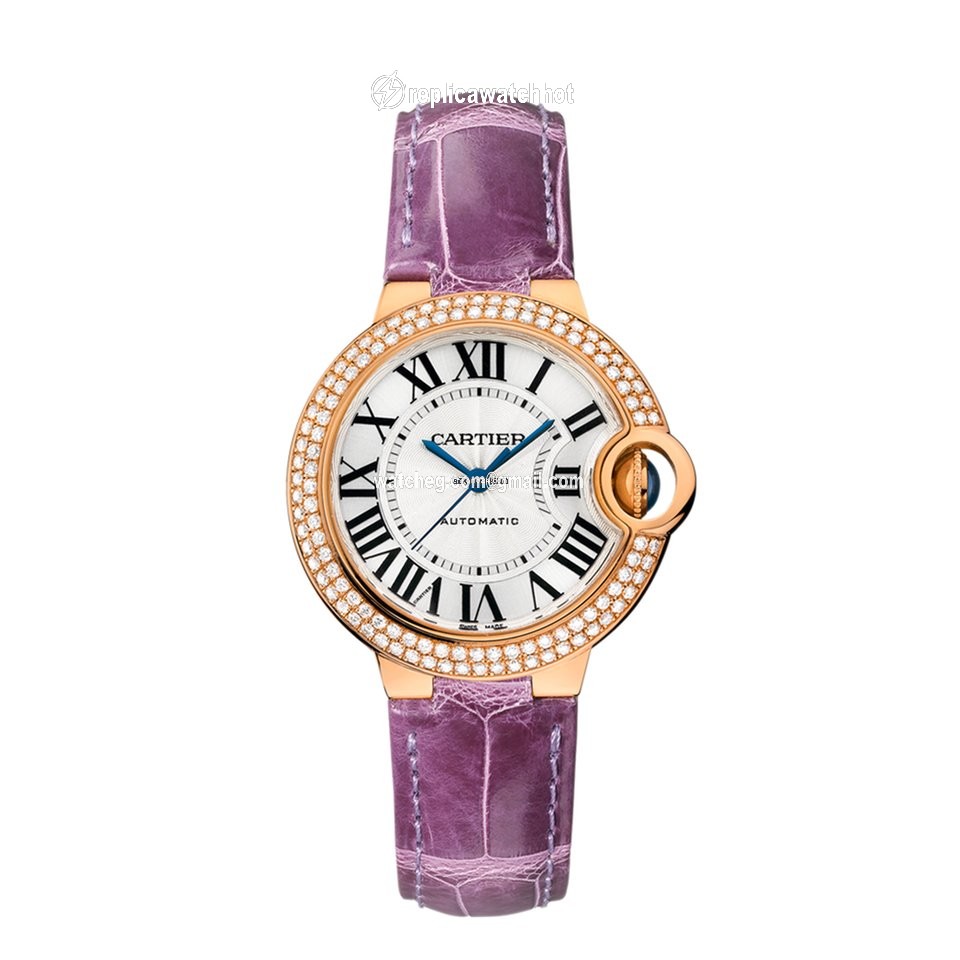 Cartier Ballon Bleu 33mm Womens watch Automatic Rose gold WE902036 2