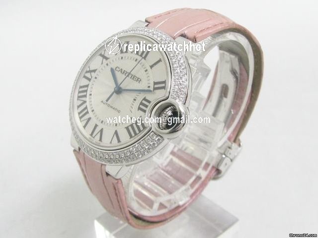 Cartier Ballon Bleu 36mm Womens watch Automatic White gold WE900651 2
