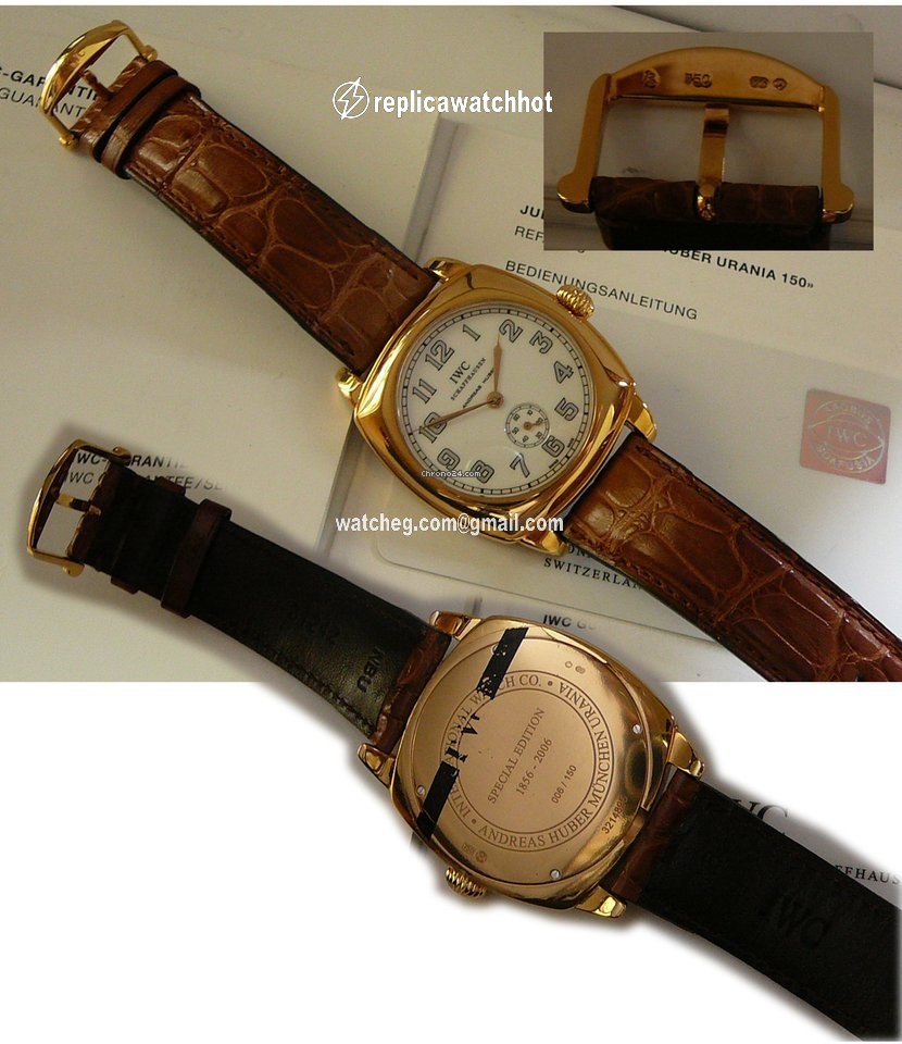 IWC Mens watch Unisex Manual winding Red gold 2555-01 2