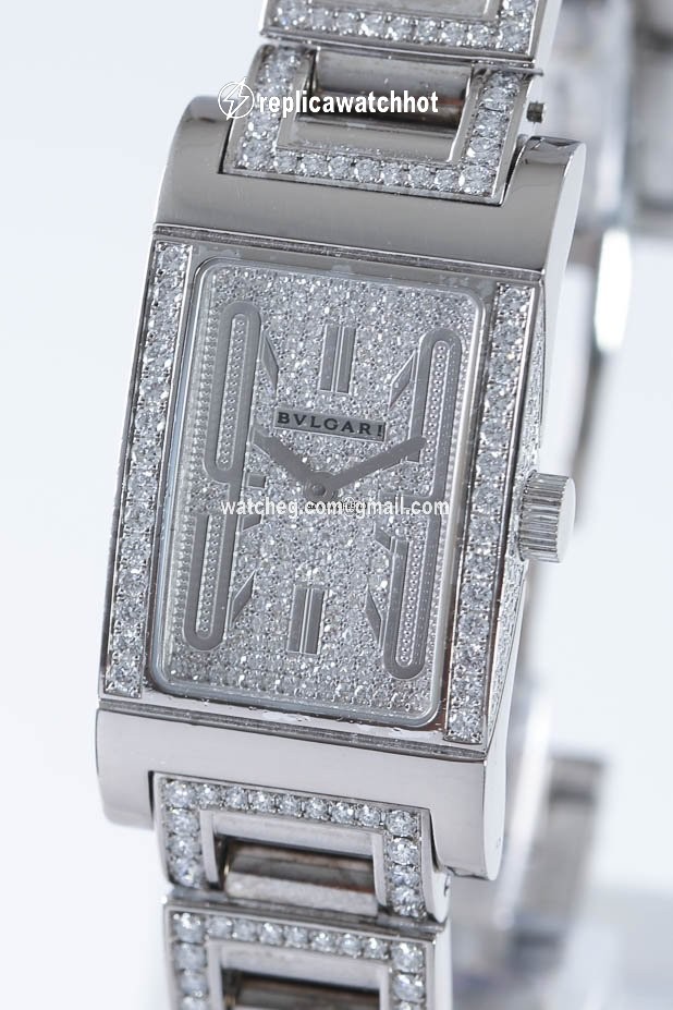 Bulgari Rettangolo Womens watch Quartz White gold Rettangolo 2