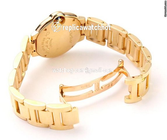 Cartier Ballon Bleu 28mm Womens watch Quartz Yellow gold W69001Z2 2