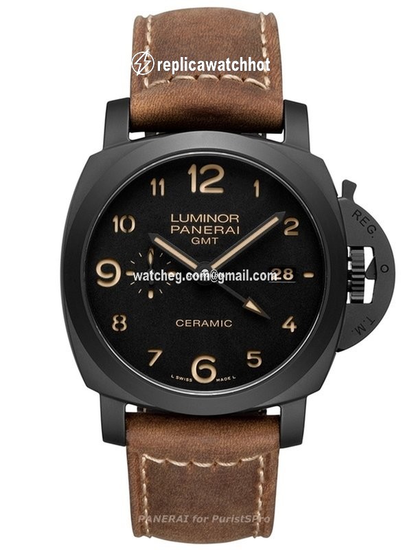 Panerai Luminor 1950 3 Days GMT Automatic Mens watch Unisex Automatic Ceramic PAM00441 2