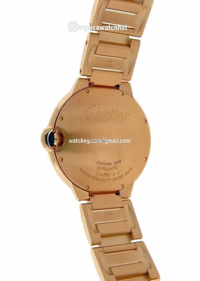 Cartier Ballon Bleu 42mm Mens watch Unisex Automatic Rose gold WE9008Z3 2