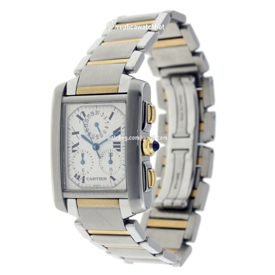 Cartier Tank Francaise Womens watch Quartz Gold Steel CRW51004Q4 2