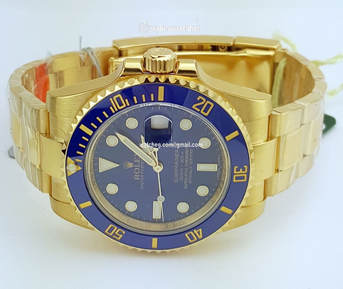 Rolex Submariner Date Mens watch Unisex Yellow gold Automatic 116618 bl 2