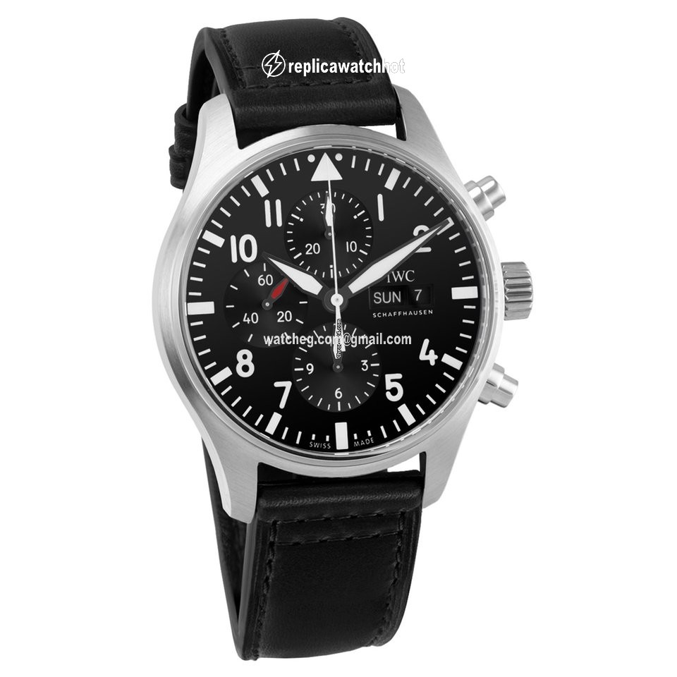 IWC Pilot Chronograph Mens watch Unisex Manual winding Steel IW377709 2