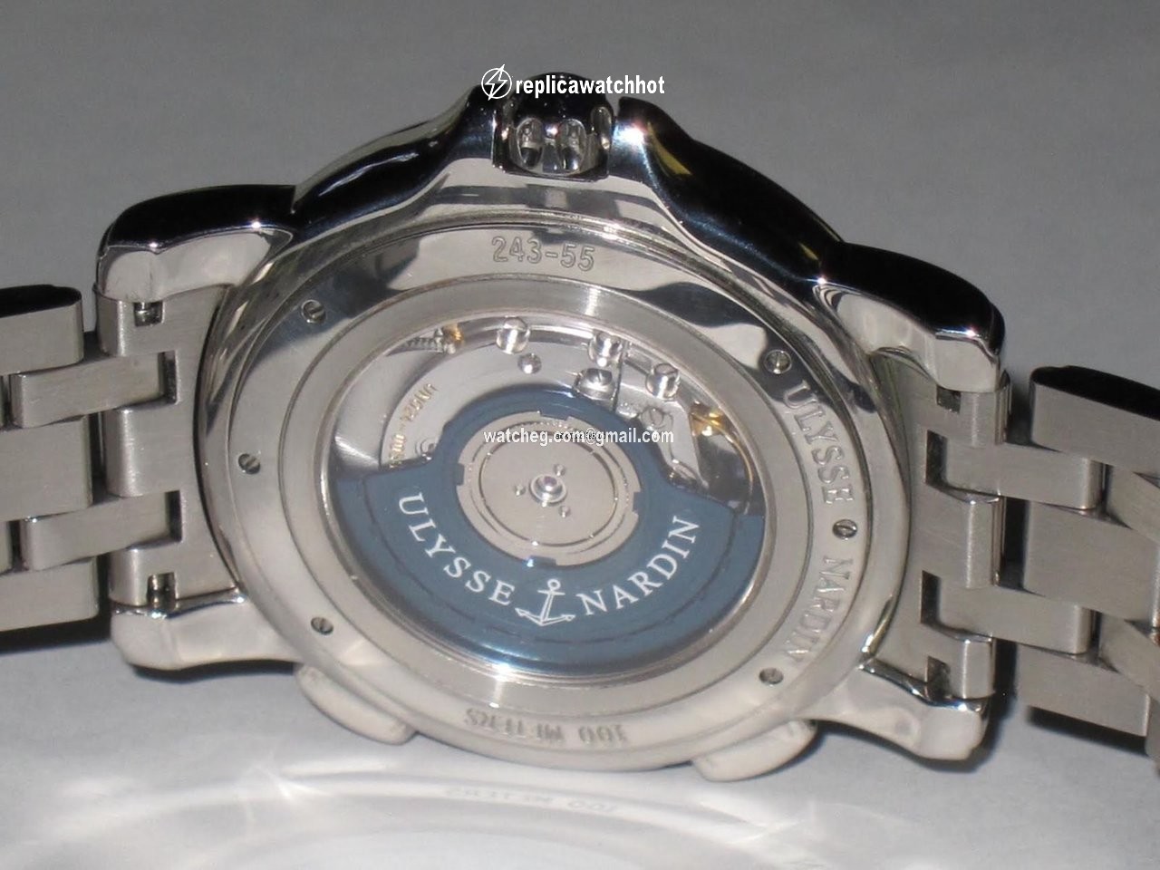Ulysse Nardin Dual Time Mens watch Unisex Automatic Steel 243-55-7 91 2