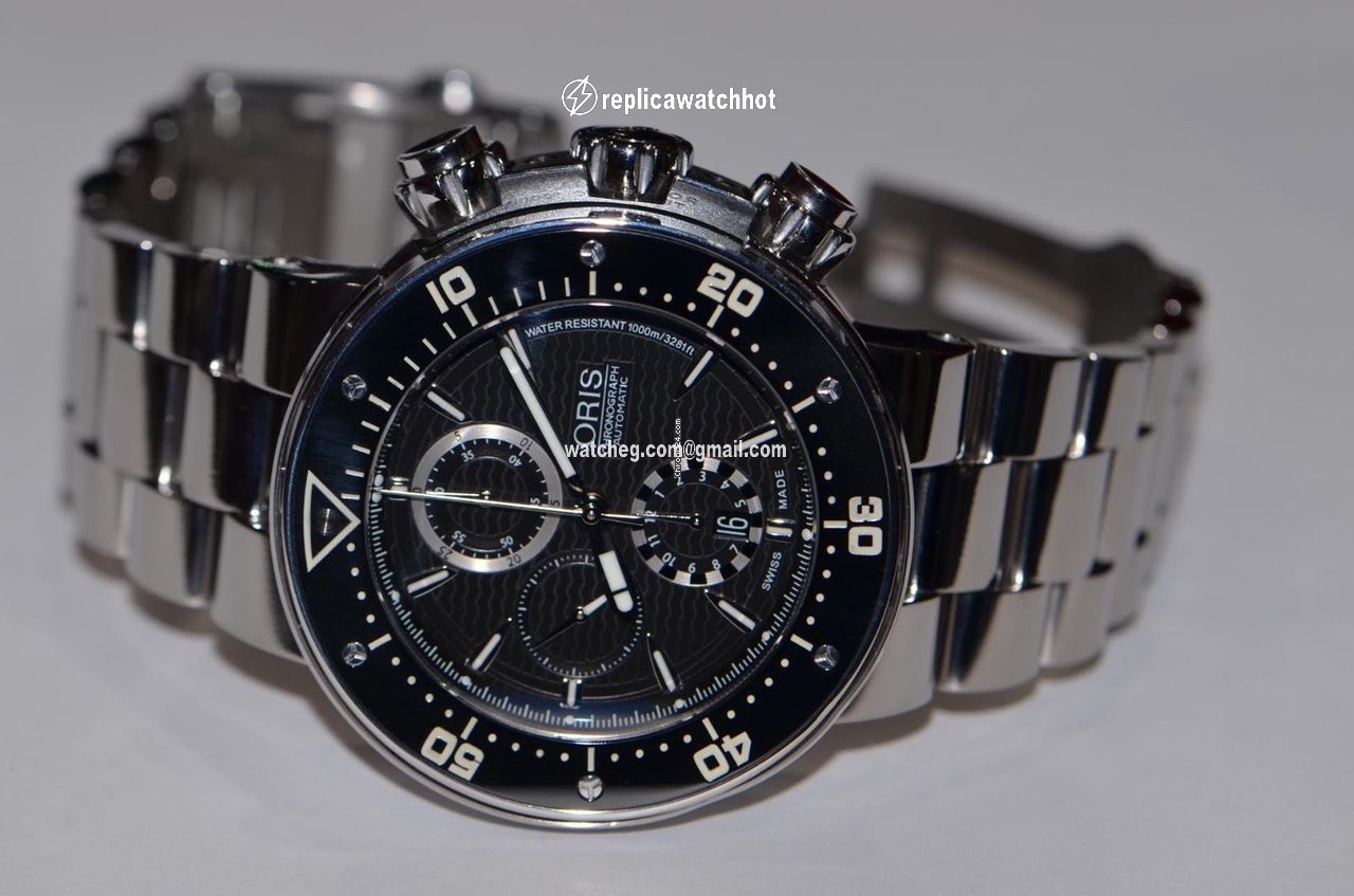 Oris ProDiver Chronograph Mens watch Unisex Automatic Titanium 01 774 7683 7154 2