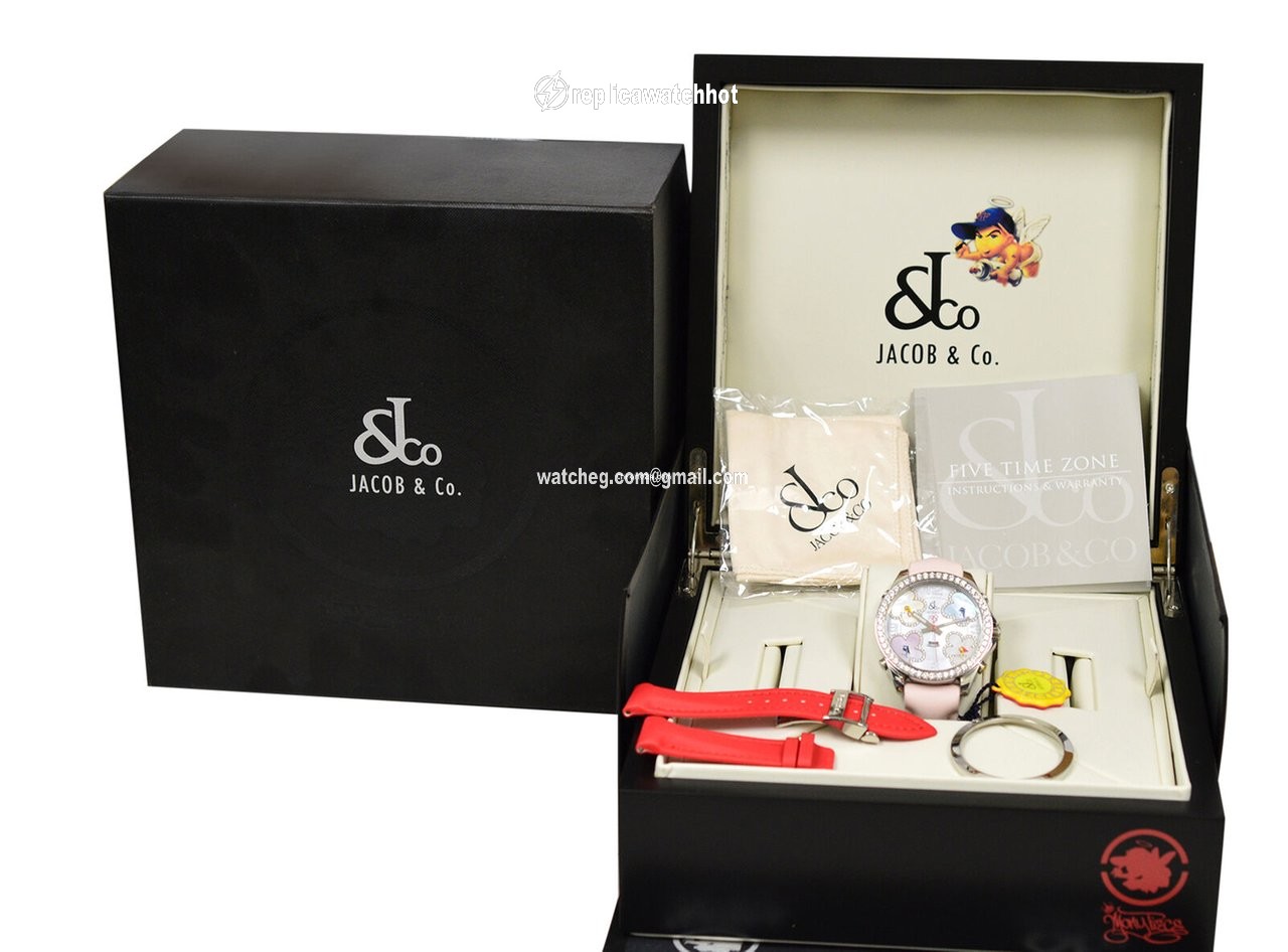 Jacob & Co. Five Time Zone Mens watch Unisex Quartz Steel JC-ATH10 2