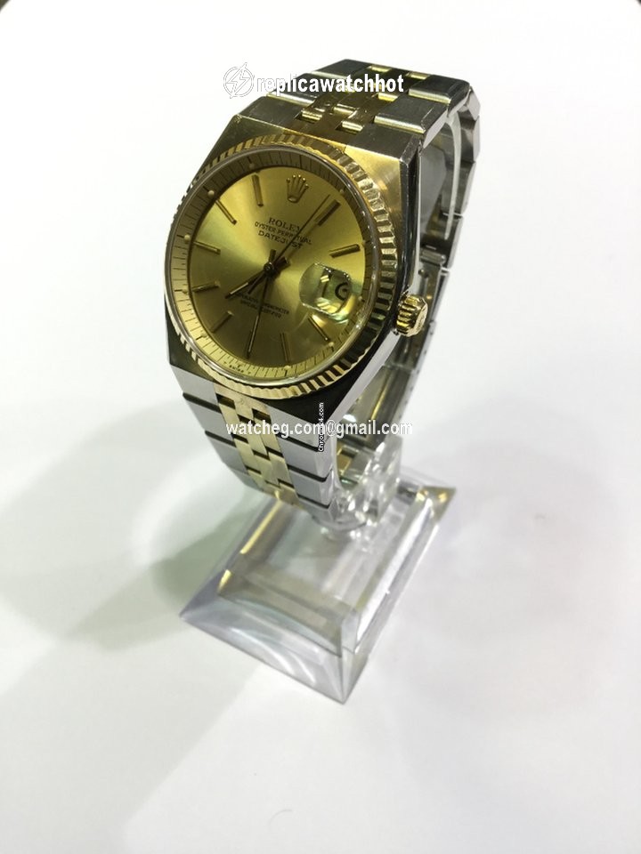 Rolex Datejust 36 Mens watch Unisex Gold Steel Automatic 1630 2