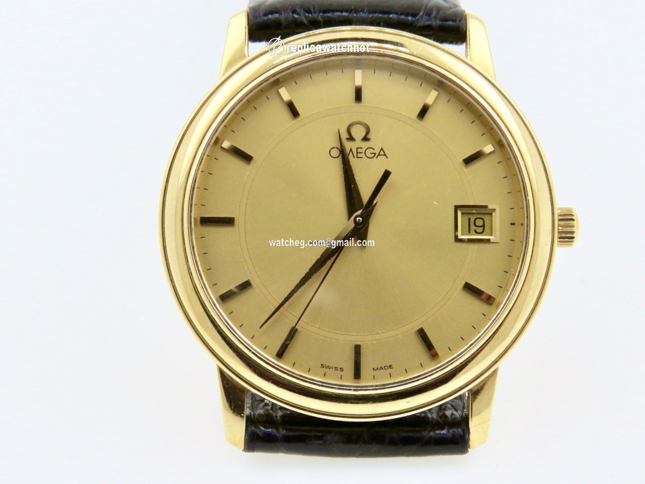 Omega Mens watch Unisex Quartz Yellow gold 46101102 2