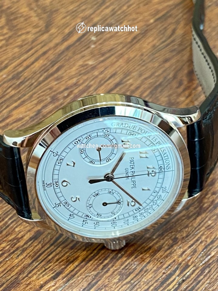 Patek Philippe Chronograph Mens watch Unisex Manual winding White gold 5170G 2