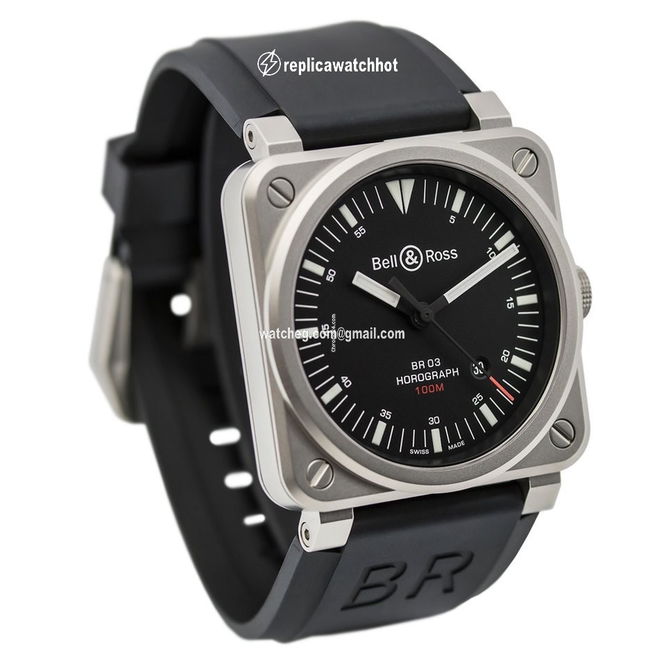 Bell & Ross BR 03 Mens watch Unisex Automatic Steel BR0392-HOR-BLC SRB 2