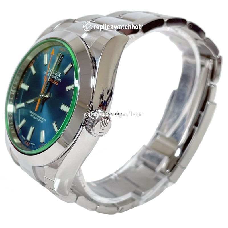 Rolex Milgauss Mens watch Unisex Steel 116400GV BLO 2
