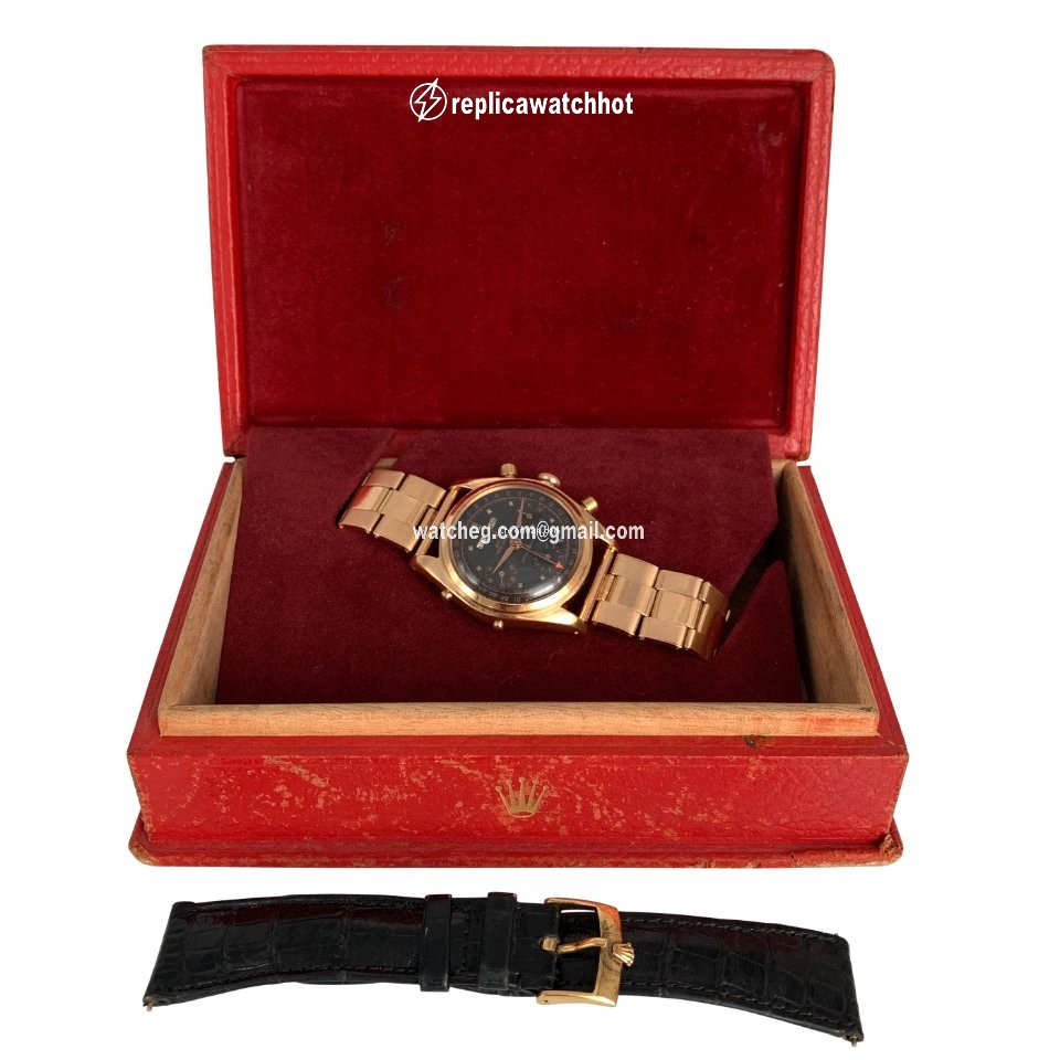 Rolex Chronograph Mens watch Unisex Rose gold Manual winding 4767 2