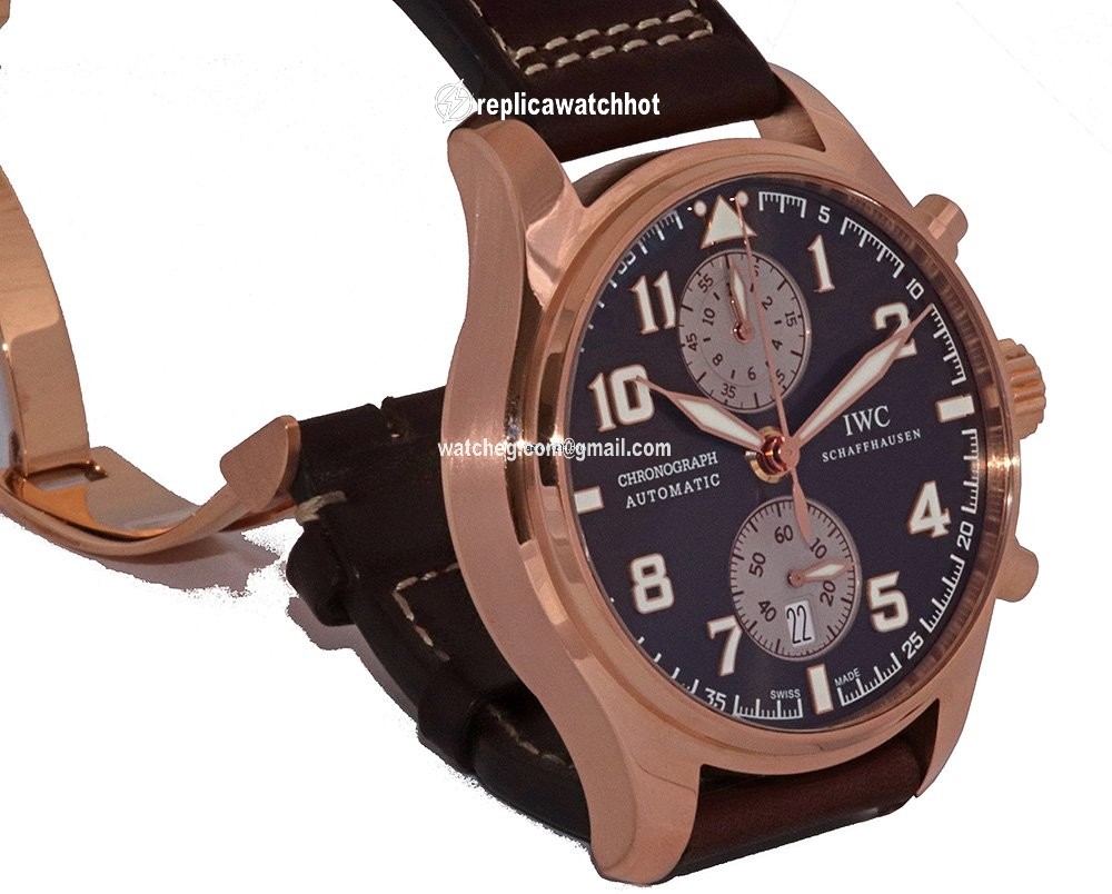 IWC Pilot Chronograph Mens watch Unisex Automatic Rose gold IW387805 2