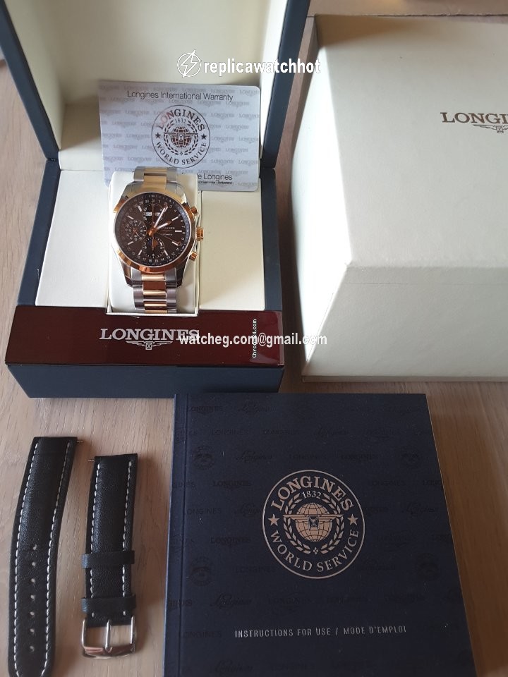 Longines Conquest Classic Mens watch Unisex Automatic Gold Steel L2.798.5.52.7 2
