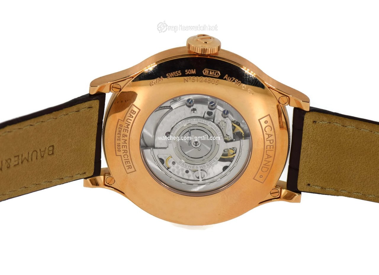 Baume & Mercier Capeland Mens watch Unisex Automatic Rose gold MOA10107 2