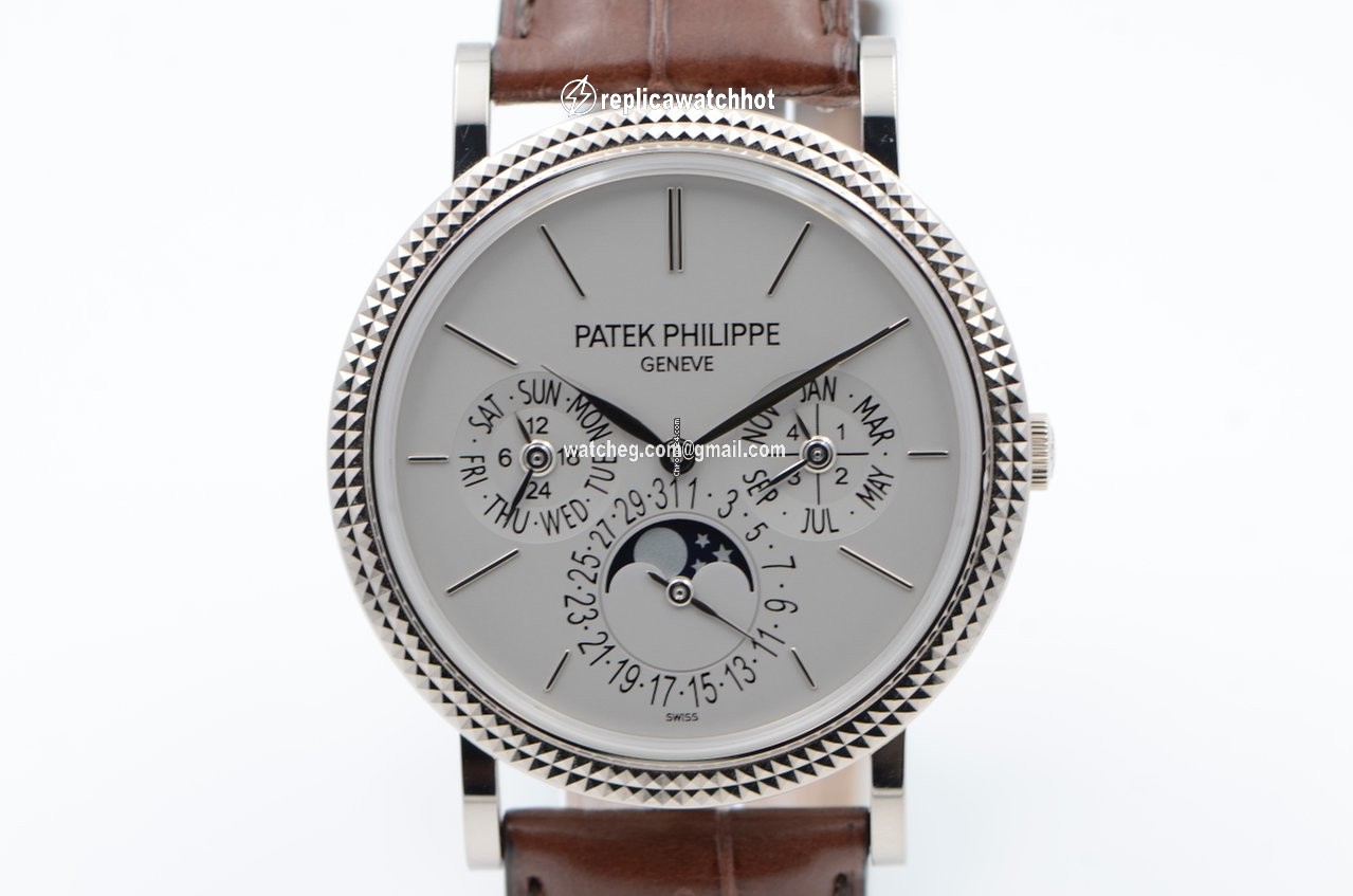 Patek Philippe Perpetual Calendar Mens watch Unisex Automatic White gold 5139G-001 2