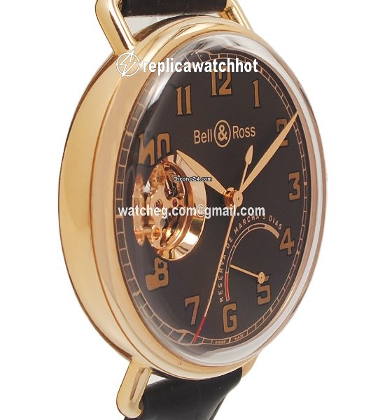 Bell & Ross Vintage Mens watch Unisex Manual winding Rose gold BRWW1-GRM-RG 2