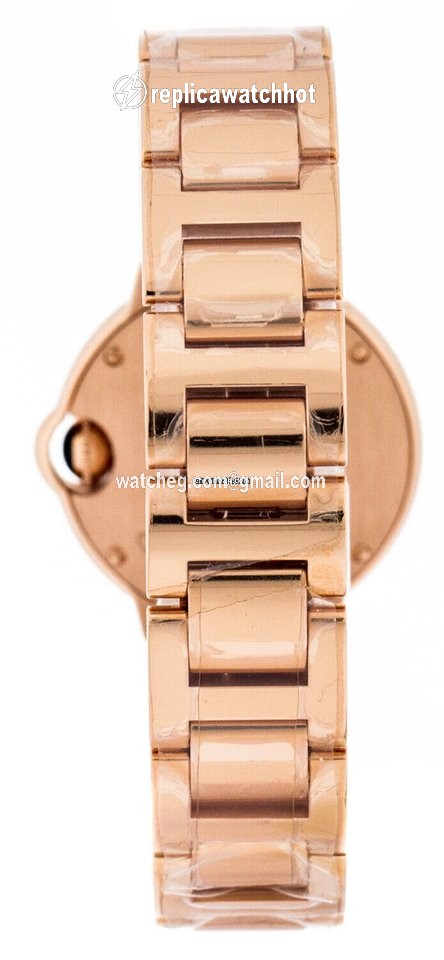 Cartier Ballon Bleu 28mm Quartz Rose gold W69002Z2 2