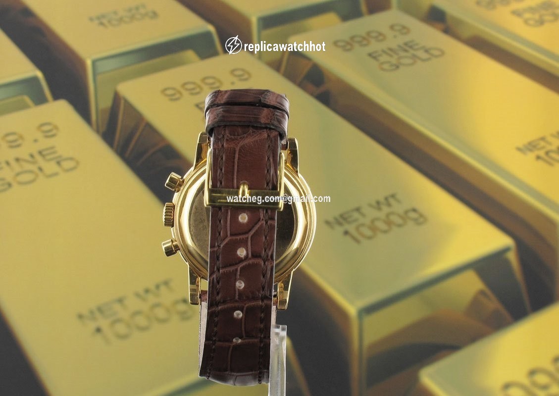 Patek Philippe Perpetual Calendar Chronograph Manual winding Yellow gold 3970 E 2