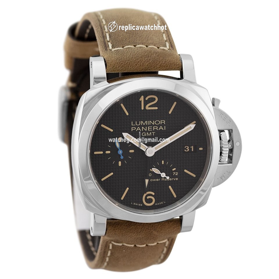 Panerai Luminor 1950 3 Days GMT Power Reserve Automatic Mens watch Unisex Automatic Steel PAM01537 or PAM1537 2