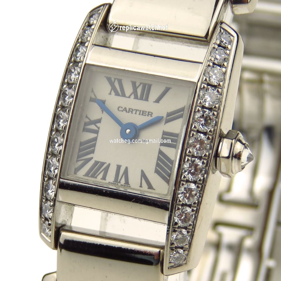 Cartier Tank Womens watch Quartz White gold WE70069H 2
