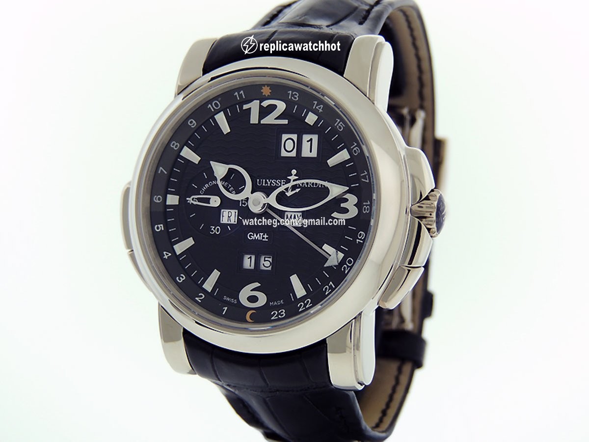 Ulysse Nardin GMT + - Perpetual Mens watch Unisex Automatic White gold 320-60 62 2
