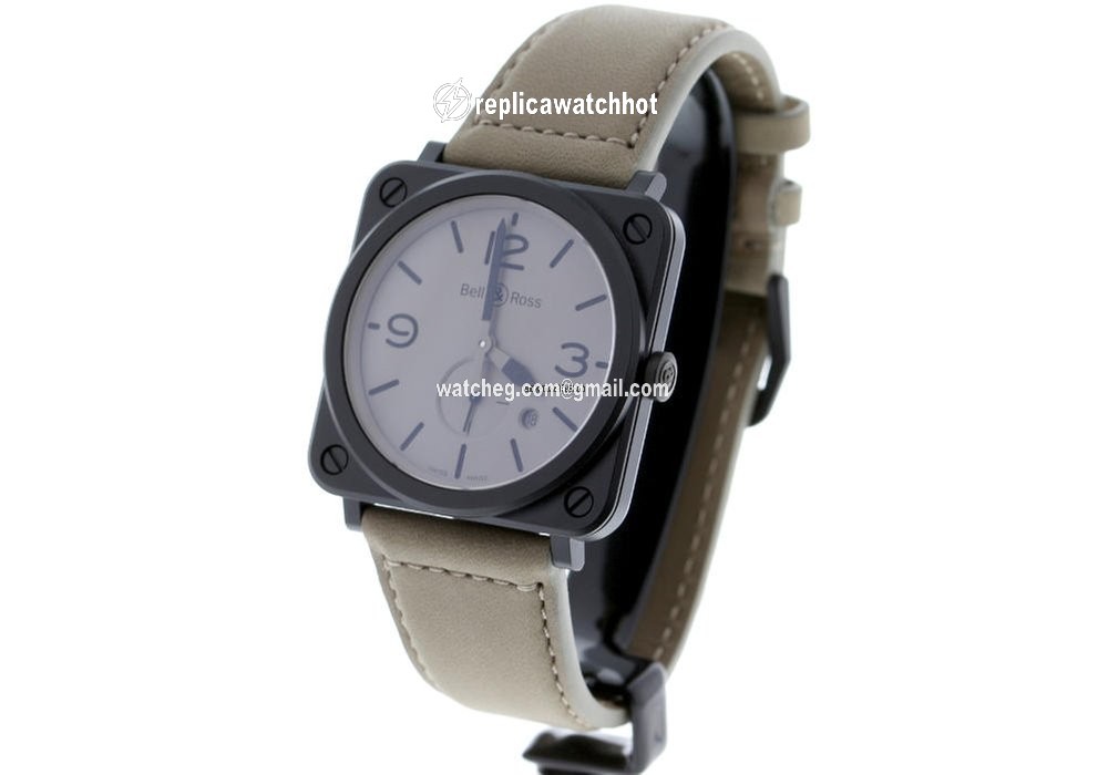 Bell & Ross BR S Mens watch Unisex Quartz Ceramic BRS-DESERT-CEM 2