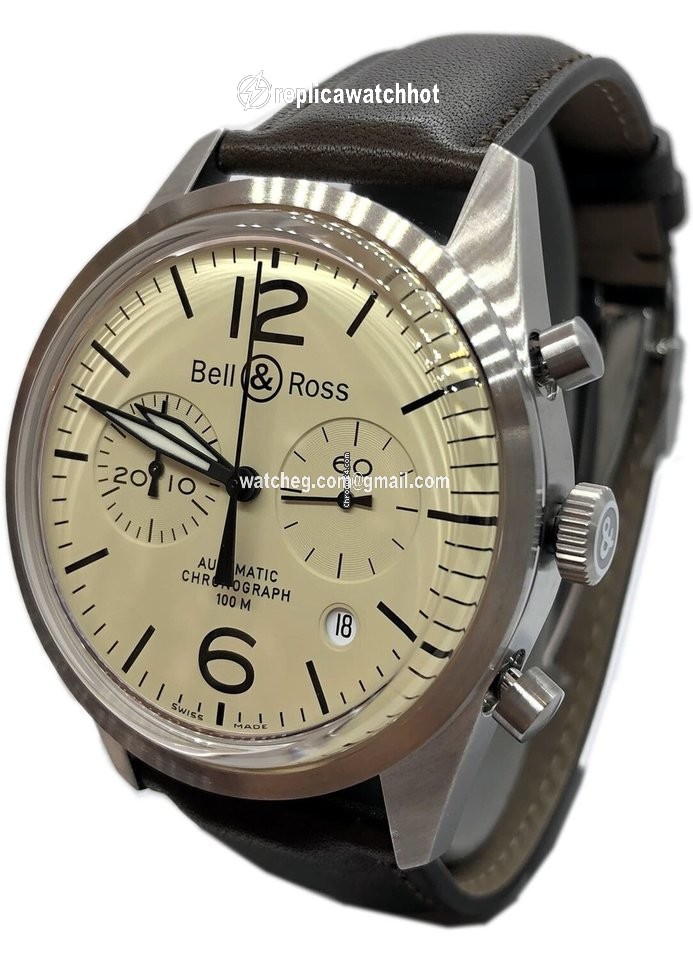 Bell & Ross BR V1 Mens watch Unisex Automatic Steel BRV126-BEI-ST-SCA 2