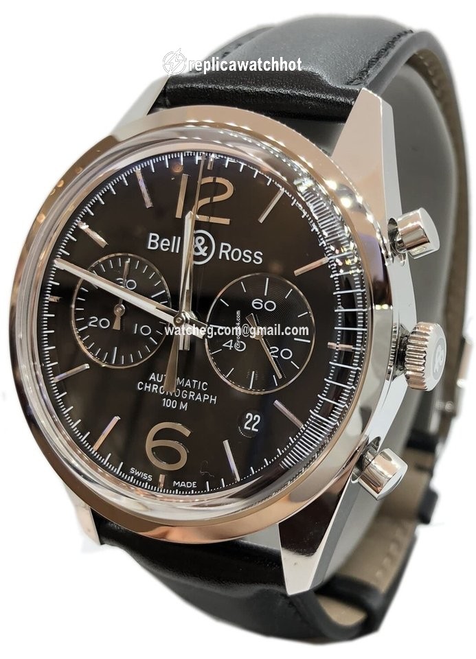 Bell & Ross Vintage Mens watch Unisex Automatic Steel BRG126-BL-ST-SCR 2