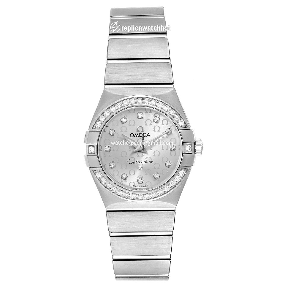 Omega Constellation Quartz Womens watch Quartz Steel 123.15.27.60.52.001 2