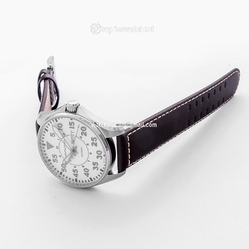 Hamilton Khaki Pilot Mens watch Unisex Quartz Steel H64611555 2